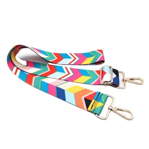 Factory Price OEM ODM Custom Embroidery Print Design Adjustable Metal Ring Straps Belt Shoulder Bag Strap