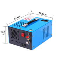 Compresseur d'air haute pression Hatrsen ST-02 4500 PSI PCP sans huile portable 30 MPa Pompe à air pour plongée sous-marine Paintball Fusil 12V 110V
