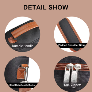 Portador de regalo de vino de 4 botellas, bolsa de mano de transporte de vino versátil portátil acolchada aislada para viaje <span class=keywords><strong>BYOB</strong></span> restaurante Vino Ta - Product Image 4