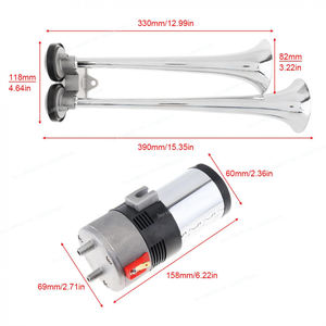 TZ 304 FA-<span class=keywords><strong>LA</strong></span>-FA-<span class=keywords><strong>LA</strong></span> Road Master 12V klaxon camion air klaxon mélodie musique trompette gros souffle pression d'air klaxon kit - Product Image 2