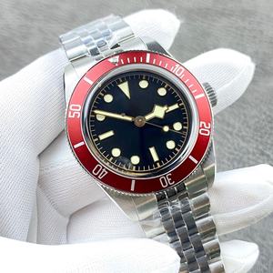 Montre mécanique GR de haute qualité de 41 mm en acier inoxydable 316L, avec bracelet en caoutchouc de style plongeur rétro. - Product Image 4