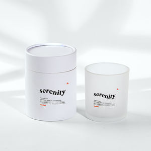 Hộp quà tặng tùy chỉnh 8oz 10oz 14oz, lọ thủy tinh mờ đen đựng nến thơm, hộp trắng, lọ đựng nến cao cấp 10oz - Product Image 6