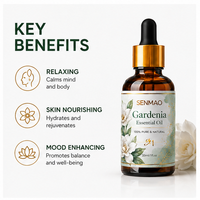 Huile parfumée à la gardénia, huile florale naturelle blanche pour la fabrication de parfums, de savons, de bougies, d'aromathérapie, de spa à domicile