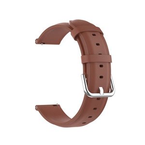 Bracelet de montre en cuir véritable 20 mm 22 mm, bracelet de remplacement classique pour montres intelligentes Samsung, pour Garmin Vivoactive 6 5 Forerunner245 - Product Image 2