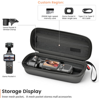 Sac de transport rigide Slim Eva pour appareil photo Osmo Pocket 4, résistant à la pression, pour le rangement en intérieur et en extérieur