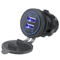 Hota — chargeur à Double ports USB, prise 12 V - 24V A19 3,1 a, pour véhicules