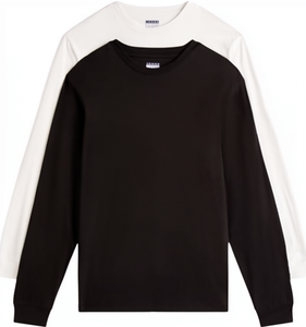 <span class=keywords><strong>T</strong></span>-<span class=keywords><strong>shirt</strong></span> a Maniche Lunghe di Alta Qualità all'Ingrosso, 100% Cotone, Logo Personalizzato, Maglietta Stampata per <span class=keywords><strong>Uomo</strong></span>, Vestibilità Regolare - Product Image 1