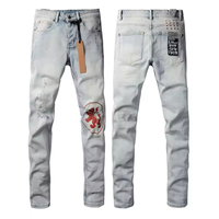 Luxury Hip Hop Ksubis Jeans Mens Pants Trousers Stacked Denim Y2K Distressed High Quality Designer Brand KSUBI Jeans