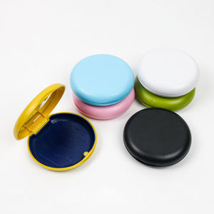 กล่องเก็บอุปกรณ์จัดฟันแบบแม่เหล็กทรงกลมขนาดเล็ก พร้อมกระจก  สำหรับใส่รีเทนเนอร์  สามารถใส่โลโก้ได้  มีหลายสี - Product Image 2