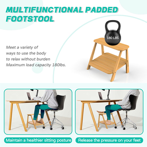 डेस्क के नीचे आधुनिक कार्यालय फुटरेस्ट वर्कशॉप वर्कशॉप और लिविंग रूम के उपयोग के लिए पैरों को पार करने से रोकता है - Product Image 3