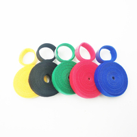Bande auto-agrippante double face en nylon, rouleau de velcro réutilisable, sangle industrielle auto-agrippante 16 mm x 25 m