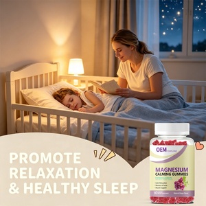 Gummies apaisantes au glycinate de magnésium de qualité alimentaire, personnalisées en usine, complément de sommeil halal premium, soutien de la mémoire, soulagement du stress - Product Image 4