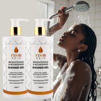 Gel Douche Naturel FDOB 400ml Blanchissant & Nourrissant Sans Hydroquinone avec Vitamine C pour Tous Types de Peau
