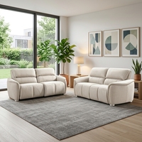 Ensemble de canapés inclinables électriques modernes et confortables pour salon, mobilier de maison avec canapé en tissu à mouvement électrique