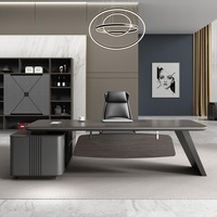 Chaise de bureau de patron peinte en foncé de style moderne combinaison de mobilier de bureau de président atmosphérique de direction unique