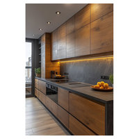 Armoires de cuisine modulaires en bois massif de chêne blanc de haute qualité CBMmart avec charnières à fermeture douce