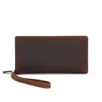 Nouveau portefeuille pour femme en cuir véritable, cuir de vachette de qualité supérieure, vintage, élégant, grande capacité, porte-monnaie, multi-cartes, porte-cartes de visite