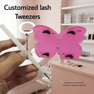 Pinzas Curvas de Acero Inoxidable Mekta de 14 cm con Punta Suave, Herramienta de Precisión para Aplicación de Pestañas Postizas y Uñas - Product Image 6