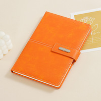 Ensemble Cadeau d'Entreprise Personnalisable de Luxe A5 en Gros pour Usine – Carnet et Stylo Orange Colorés