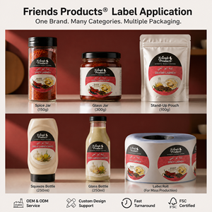 Custom Printing Logo Vinyl Sticker Roll Food Packaging <b>Label</b> for <b>Spice</b> Seasoning 8oz 5oz 4oz <b>Spice</b> Clear Bottle Jars <b>Labels</b> - Product Image 3
