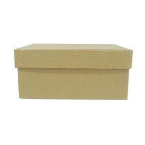 Caja de cartón duro con tapa, embalaje de ropa de cama de papel kraft en blanco y marrón, precio competitivo - Product Image 5