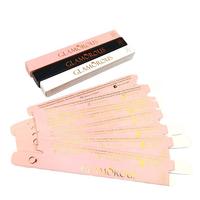 Boîtes de rouge à lèvres et gloss à lèvres personnalisées en gros avec logo couleur, finition mate, gaufrage pour les outils de maquillage féminins, emballage cosmétique