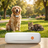Traceur GPS 4G Petop avec appels vocaux à distance, moniteur de santé, positionnement en temps réel, suivi de la fréquence cardiaque pour chiens/chats, blanc