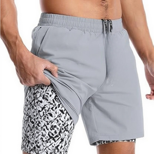 Shorts athlétiques pour hommes Sportswear Running Gym Workout Shorts Bulk Hiking Compression Liner Blank 2 en 1 Sport Shorts pour hommes - Product Image 3