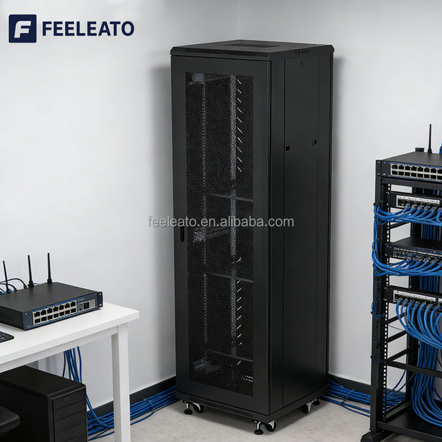 42U 19inch Metal Server Network Cabinet Factory Supply Standing Enclosure 18U 24U 32U 37U 600x1000