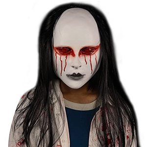 Masque d'Halloween effrayant en latex, couvre-chef de <span class=keywords><strong>clown</strong></span> sanglant, fantôme, zombie, accessoire d'horreur <span class=keywords><strong>pour</strong></span> maison hantée et escape room, cosplay - Product Image 6