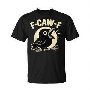 T-shirt F-Caw-F Crow pour adultes, humoristique, avec dictons sarcastiques, vêtements décontractés pour femmes - Product Image 2
