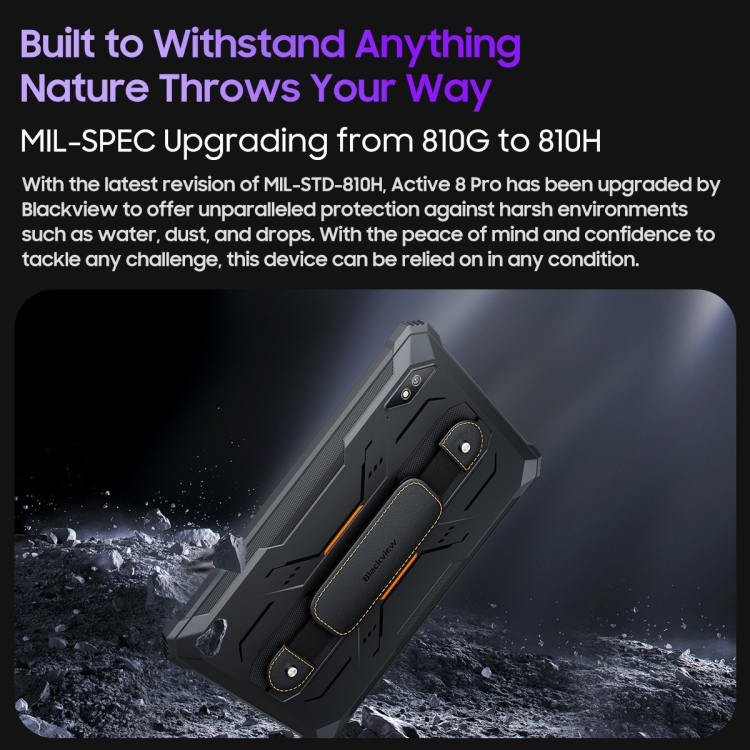 Blackview Active 8 Pro 4GオリジナルUSB頑丈なタブレットPC