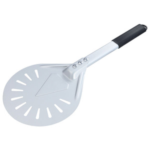 Pelle à <span class=keywords><strong>pizza</strong></span> en aluminium avec surface perforée, plusieurs tailles, manche long pour utilisation au four à <span class=keywords><strong>pizza</strong></span> et cuisson professionnelle en cuisine - Product Image 5
