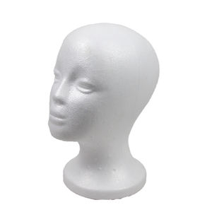 <span class=keywords><strong>Mannequin</strong></span> de formation en mousse pour femme <span class=keywords><strong>Tête</strong></span> en <span class=keywords><strong>styromousse</strong></span> avec présentoir pour bonnet de lunettes à perruques - Product Image 4