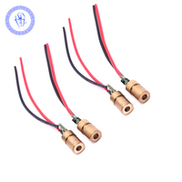 Module de Diode Laser 3v 650nm 5mw, lot de 2 pièces, rouge, focalisable