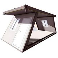 Maison modulaire pliable 5,8*2,46*2,48m, petite taille, conteneur préfabriqué pliable, idéale pour bureau, salle de sécurité, poste de garde