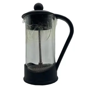 Paslanmaz çelik piston kahve demleyici kahve yapıcı cam klasik bakır ısıya dayanıklı borosilikat ile 12 ons kahve presi