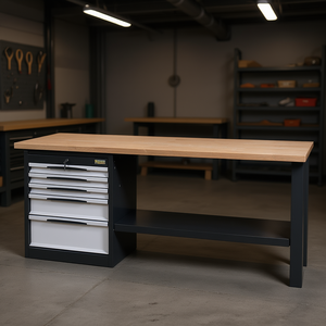 FG 131 FR2 Workbench With <b>Drawers</b> And Shelf For <b>Workshop</b> Use - Product Image 3