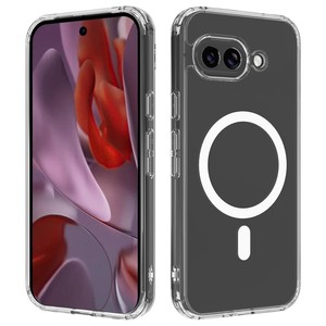 Funda Transparente de TPU y PC Rígida con Cubierta Trasera Magnética para <span class=keywords><strong>Google</strong></span> Pixel 9A, Novedad 2024 - Product Image 1