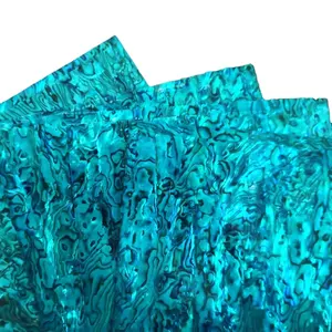 BLUE painted Paua/abalone shell laminate shell paper shell veneer