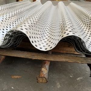 Costruzione di materiali <span class=keywords><strong>decorativi</strong></span> esterni pannello murale per facciate ondulato perforato in <span class=keywords><strong>alluminio</strong></span> - Product Image 5
