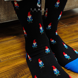 Chaussettes en Fibre <span class=keywords><strong>de</strong></span> Bambou Personnalisées pour Hommes, Écologiques, Antibactériennes, Respirantes, Motif Père Noël, Nouveauté <span class=keywords><strong>de</strong></span> Noël, Directement <span class=keywords><strong>de</strong></span> l'Usine - Product Image 3