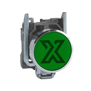 XB4BA31 ปุ่มกดแบบสปริงรีเทิร์นหัวแบน ใช้สำหรับส่งคำสั่งควบคุมแบบชั่วขณะ - Product Image 1