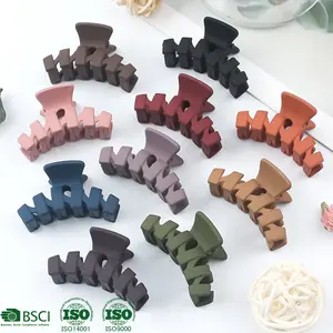 new arrival mini hair claw clips matte hair claw clips 4cm women small size hair clamp clip for sale