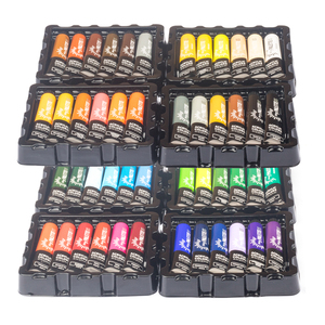 Offre Spéciale 48 couleurs 22 ml artiste Peinture Acrylique Ensemble <span class=keywords><strong>De</strong></span> Coloration Papier Boîte Avec 15 brosses 3 <span class=keywords><strong>toiles</strong></span>, 1 peinture KnifeAnd 1 Palette - Product Image 3