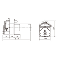 Pompe péristaltique YZ35 ODM avec moteur de réduction AC 220V débit max 10780 mL/min pompe à grand débit OEM