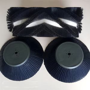 Brosse latérale synthétique à plaque supérieure en plastique pour <span class=keywords><strong>balayeuse</strong></span> de voirie <span class=keywords><strong>Nilfisk</strong></span> Cityranger, brosse à gouttière à poils synthétiques, modèle OEM industriel, la plus vendue - Product Image 3