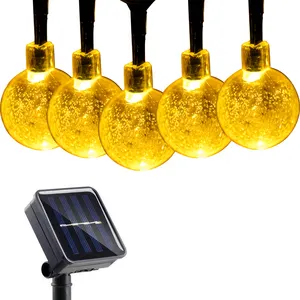 Frühling Sommer Serie 30LT Wasserdichte Solar LED Lichterketten Warmweiß Weihnachts licht Für Außen dekoration Anwendung