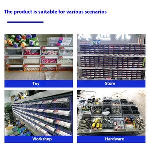 Greenside ชุดกล่องเก็บของแบบลิ้นชักแบบรวมชุดพลาสติก PP หนาสำหรับกล่องเก็บของ LEGO พร้อมปุ่มการจำแนกประเภทสำหรับชิ้นส่วน - Product Image 4