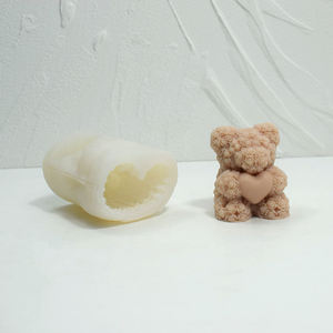 Stampo in <span class=keywords><strong>Silicone</strong></span> con candela profumata con cuore di san valentino fatto a mano - Product Image 2